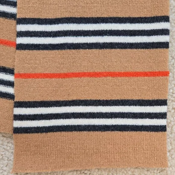 Burberry Rare Vintage KNIT Lambswool Scarf PERFECT - Picture 7 of 14